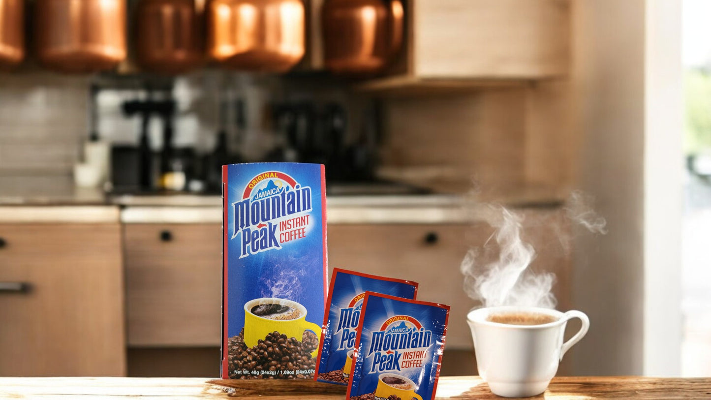 Mountain Peak Instant Coffee – Authentic Jamaican Flavor