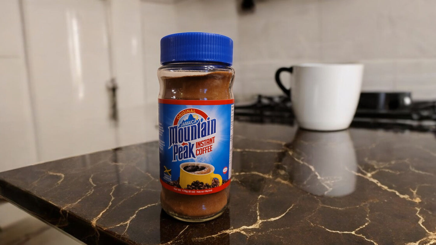 Mountain Peak Instant Coffee 100g or 170g – Authentic Jamaican Flavor