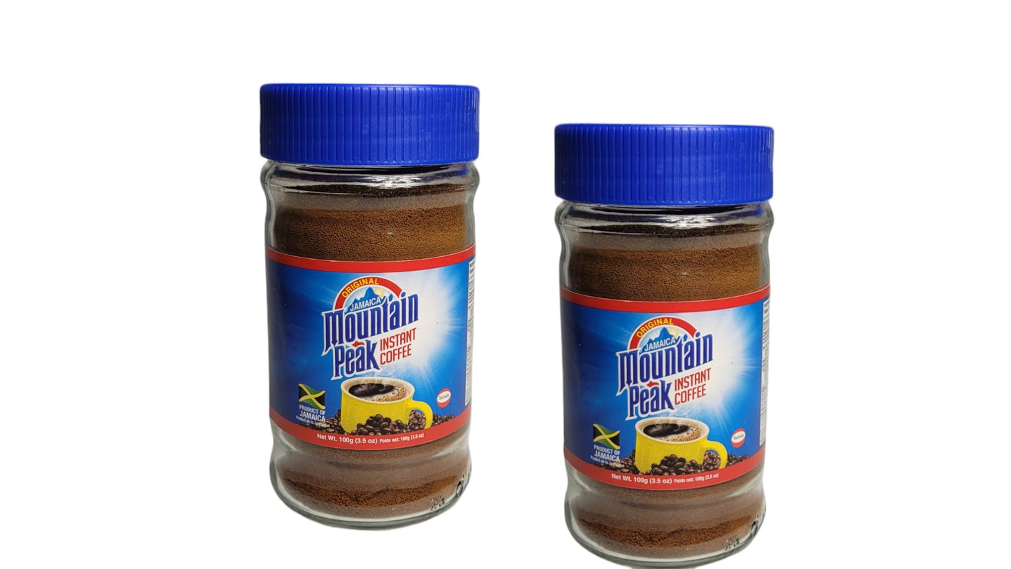Mountain Peak Instant Coffee 100g or 170g – Authentic Jamaican Flavor
