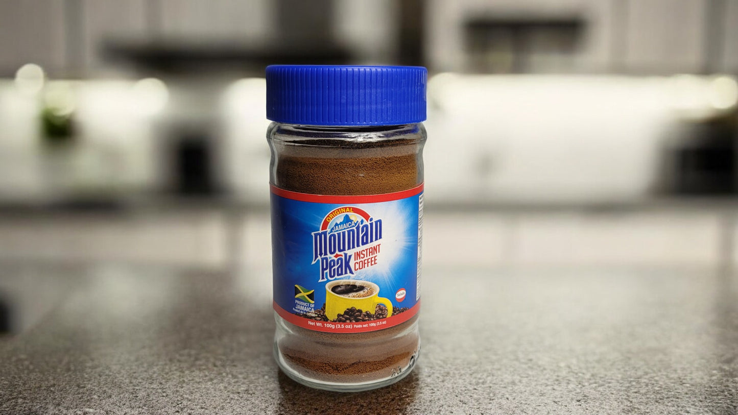 Mountain Peak Instant Coffee 100g or 170g – Authentic Jamaican Flavor