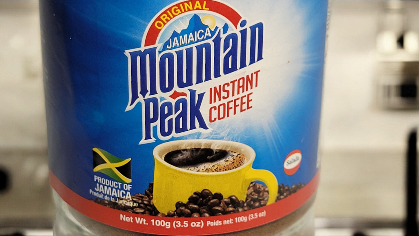 Mountain Peak Instant Coffee 100g or 170g – Authentic Jamaican Flavor